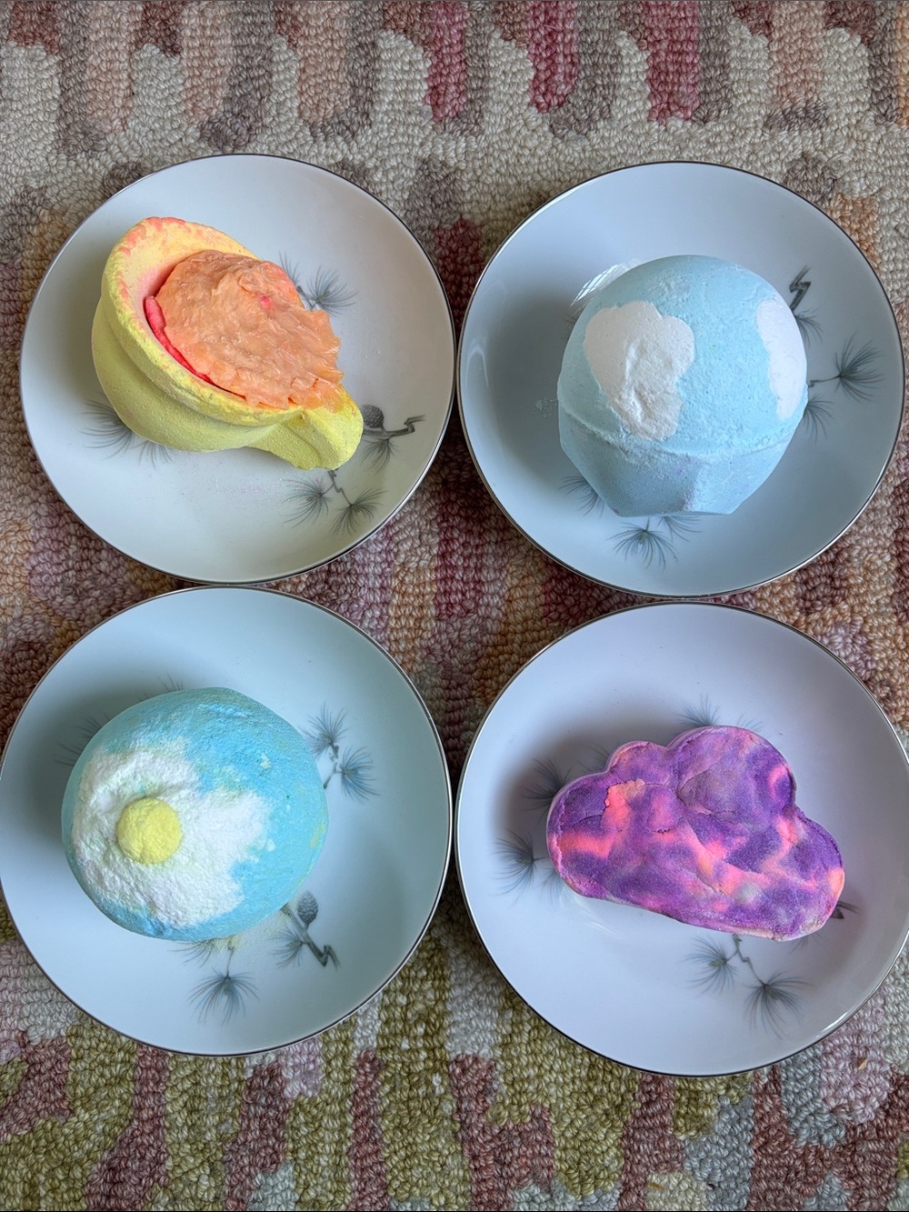 Lush Tea, Clouds, Sky, mother bath bombs + set NWT